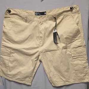 Men's Beige Cargo Shorts